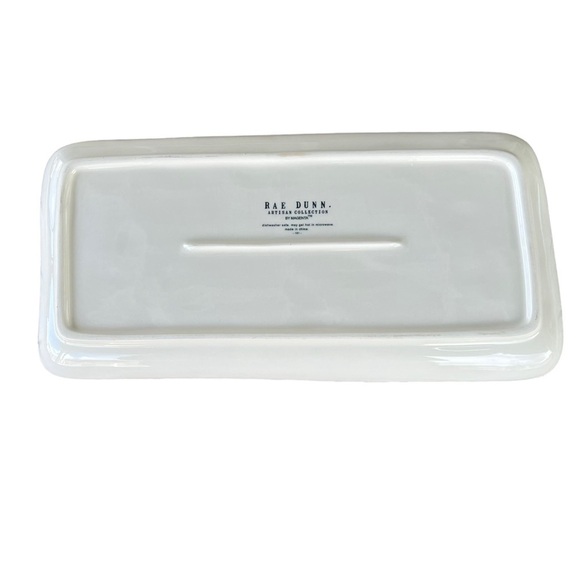 Rae Dunn Farmline Farmhouse Serving Platter Steer Chicken Pig Moo Cluck Oink GUC - Picture 3 of 9